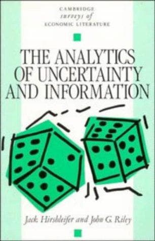 Cover of The analytics of uncertainty and information by Jack Hirshleifer
