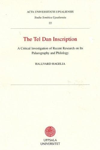 Cover of Tel Dan Inscription by Hallvard Hagelia