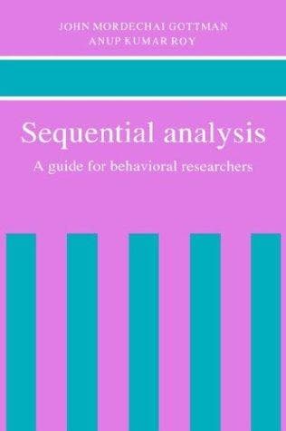 Cover of Sequential analysis by John Mordechai Gottman