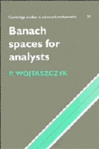 Cover of Banach spaces for analysts by Przemysław Wojtaszczyk
