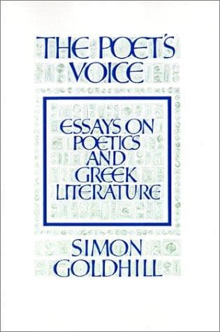 Cover of The Poet's Voice by Simon Goldhill