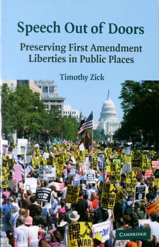 Cover of Speech out of doors by Timothy Zick