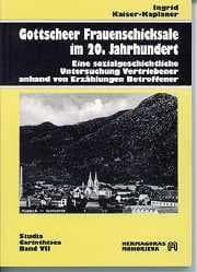 Cover of Gottscheer Frauenschicksale im 20. Jahrhundert by Ingrid Kaiser-Kaplaner
