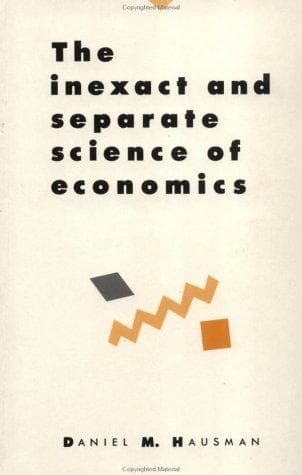 Cover of The inexact and separate science of economics by Daniel M. Hausman