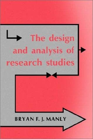 Cover of The design and analysis of research studies by Bryan F. J. Manly