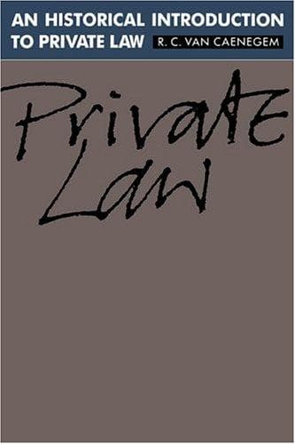 Cover of An historical introduction to private law by R. C. van Caenegem