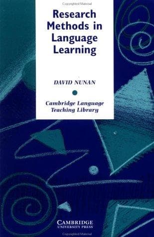 Cover of Research methods in language learning by David Nunan