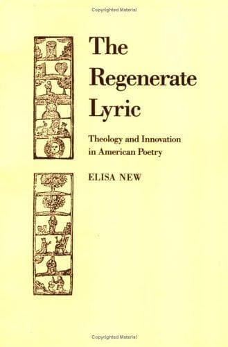 Cover of The regenerate lyric by Elisa New