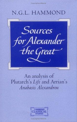 Cover of Sources for Alexander the Great by N. G. L. Hammond