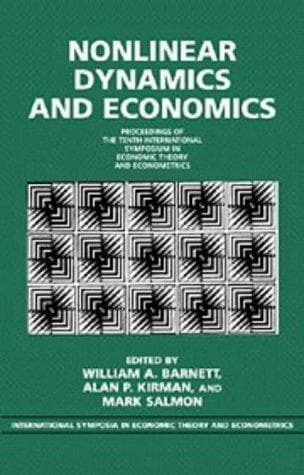 Cover of Nonlinear dynamics and economics by International Symposium in Economic Theory and Econometrics (10th 1992 Florence, Italy)