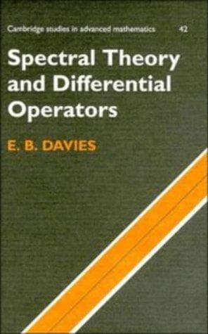 Cover of Spectral theory and differential operators by E. B. Davies