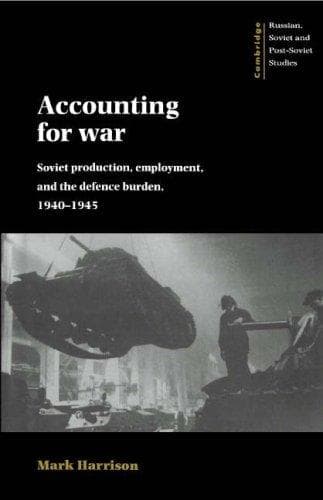 Cover of Accounting for war by Harrison, Mark