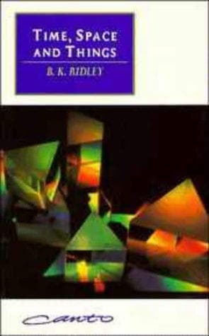 Cover of Time, space, and things by B. K. Ridley