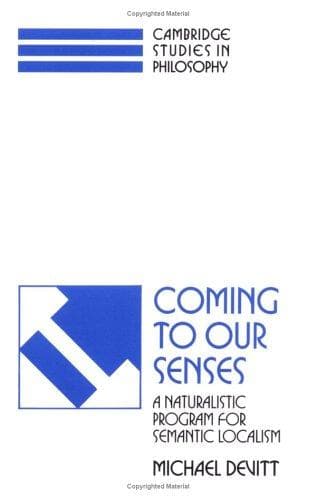 Cover of Coming to our Senses by Michael Devitt