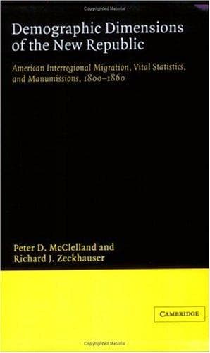 Cover of Demographic dimensions of the New Republic by Peter D. McClelland