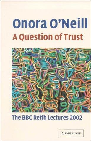 Cover of A Question of Trust by Onora O'Neill