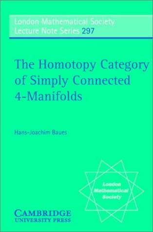 Cover of The homotopy category of simply connected 4-manifolds by Hans J. Baues