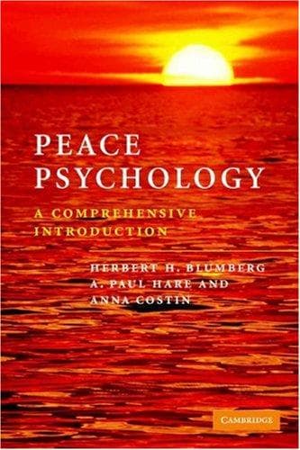 Cover of Peace psychology by Herbert H Blumberg