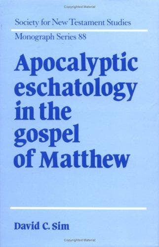 Cover of Apocalyptic eschatology in the Gospel of Matthew by David C. Sim