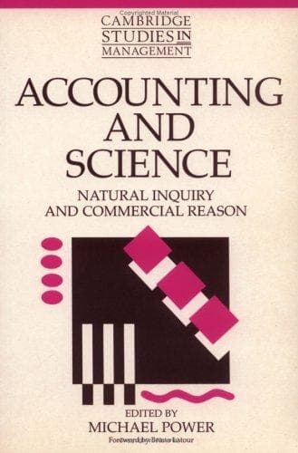 Cover of Accounting and Science by Michael Power