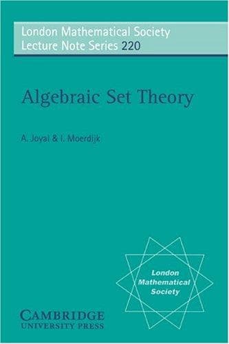 Cover of Algebraic set theory by André Joyal