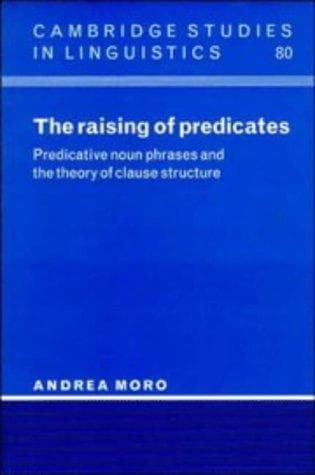 Cover of The Raising of Predicates by Andrea Moro