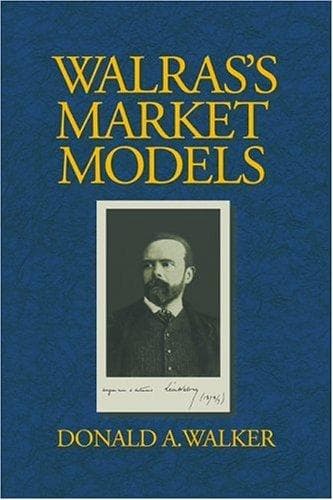 Cover of Walras's market models by Donald A. Walker