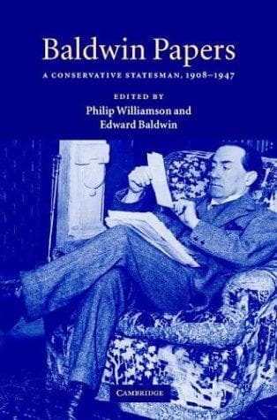 Cover of Baldwin papers by Stanley Baldwin Earl Baldwin