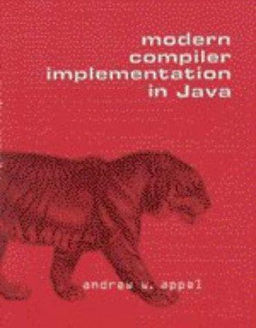 Cover of Modern compiler implementation in Java by Andrew W. Appel