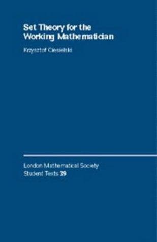 Cover of Set theory for the working mathematician by Krzysztof Ciesielski