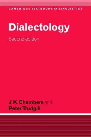 Cover of Dialectology by J. K. Chambers