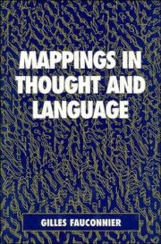 Cover of Mappings in thought and language by Gilles Fauconnier