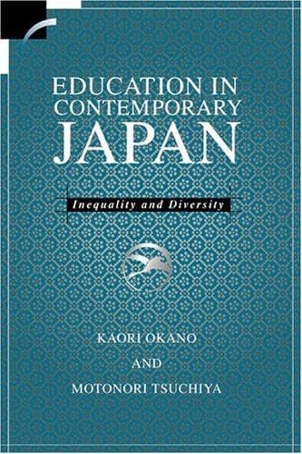 Cover of Education in contemporary Japan by Kaori Okano
