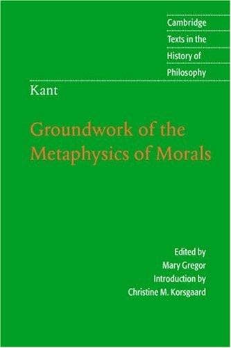 Cover of Groundwork of the Metaphysics of Morals by Immanuel Kant