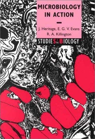 Cover of Microbiology in action by J. Heritage