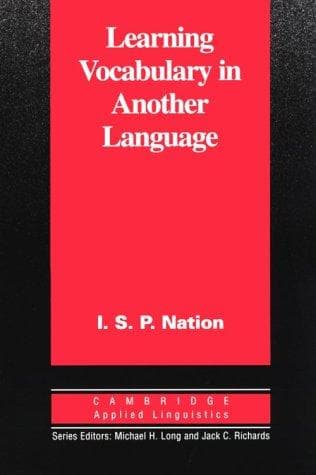 Cover of Learning vocabulary in another language by I. S. P. Nation