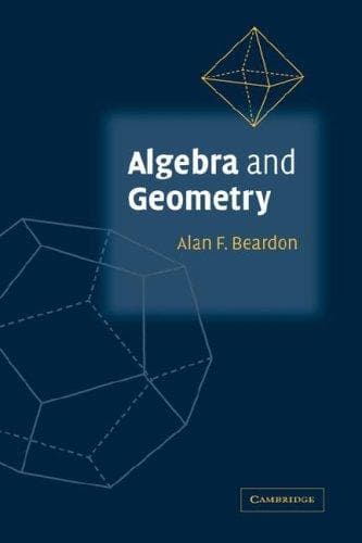 Cover of Algebra and Geometry by Alan F. Beardon