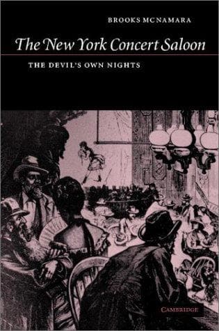 Cover of The New York concert saloon by Brooks McNamara