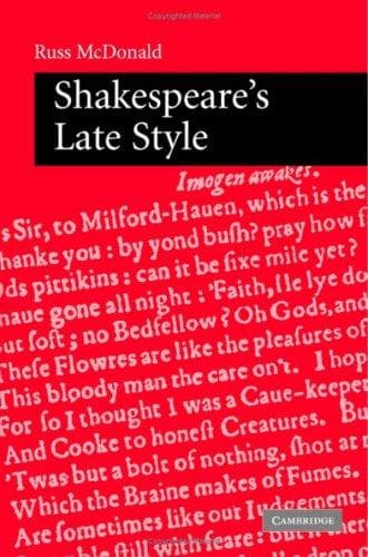 Cover of Shakespeare's Late Style by Russ McDonald