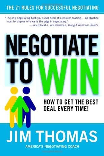 Cover of Negotiate to Win by Jim Thomas