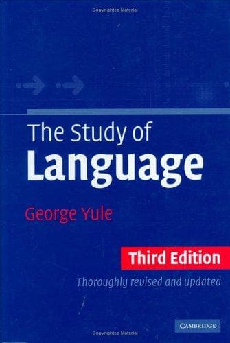 Cover of The study of language by George Yule