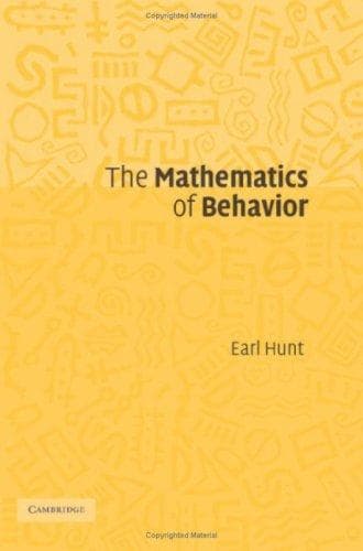 Cover of The mathematics of behavior by Earl B. Hunt