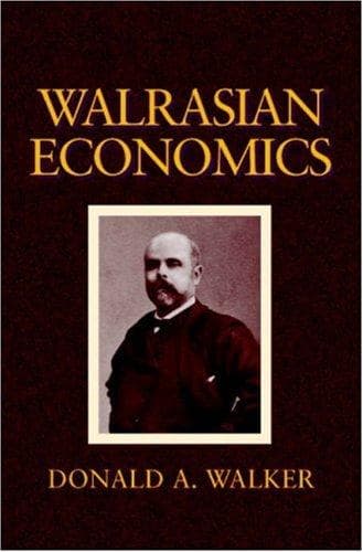 Cover of Walrasian economics by Donald A. Walker