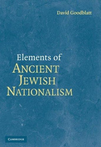 Cover of Elements of ancient Jewish nationalism by David M. Goodblatt