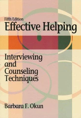 Cover of Effective Helping by Barbara F. Okun