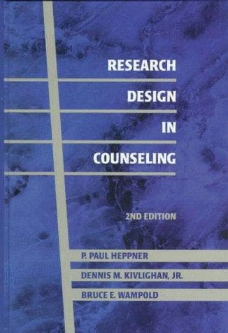 Cover of Research design in counseling by P. Paul Heppner