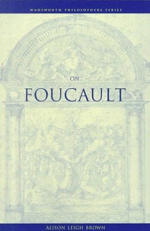 Cover of On Foucault by Alison Leigh Brown