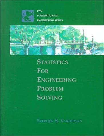 Cover of Statistics for engineering problem solving by Stephen B. Vardeman