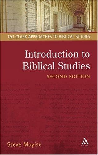 Cover of Introduction to biblical studies by Steve Moyise