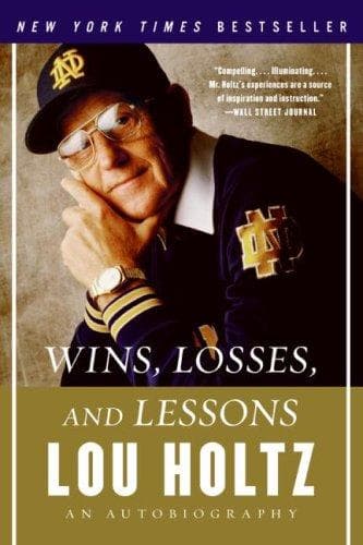 Cover of Wins, Losses, and Lessons by Lou Holtz